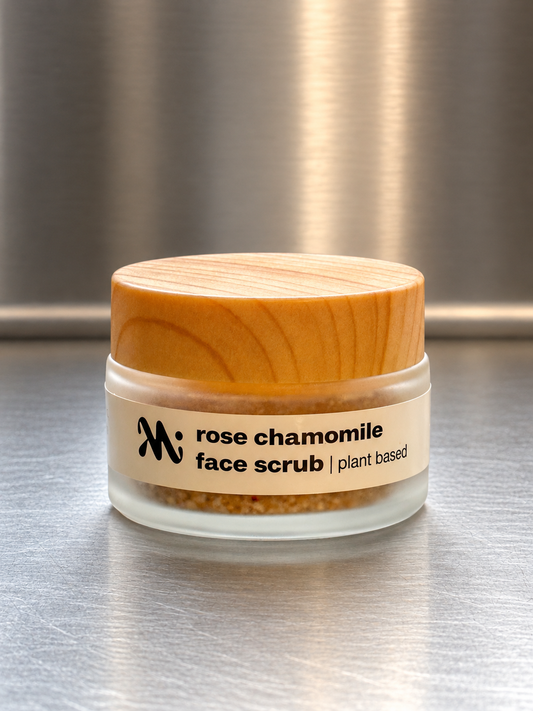 rose chamomile face scrub